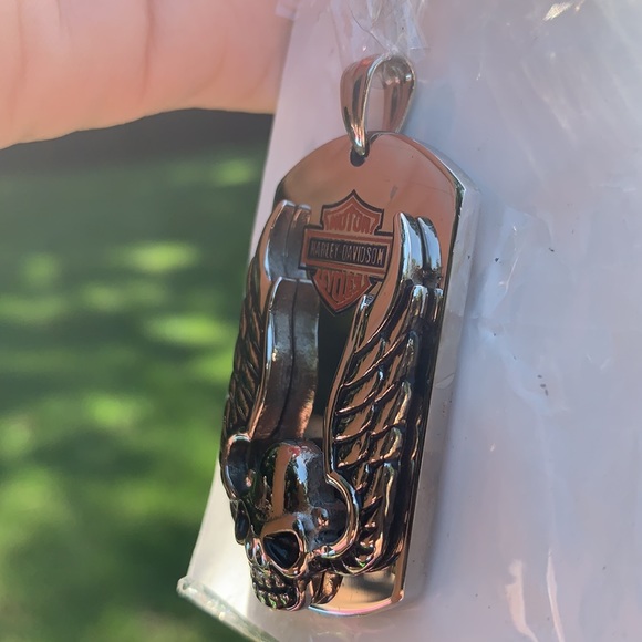 New Stainless Steel Harley Davidson Pendant - Picture 4 of 7